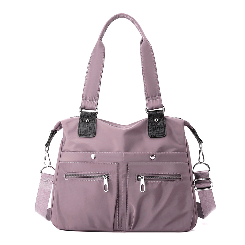 Bolso de mano informal ligero, bolso de lona de gran capacidad para ir al trabajo, bolso cruzado de tela Oxford de moda, bolso de nailon