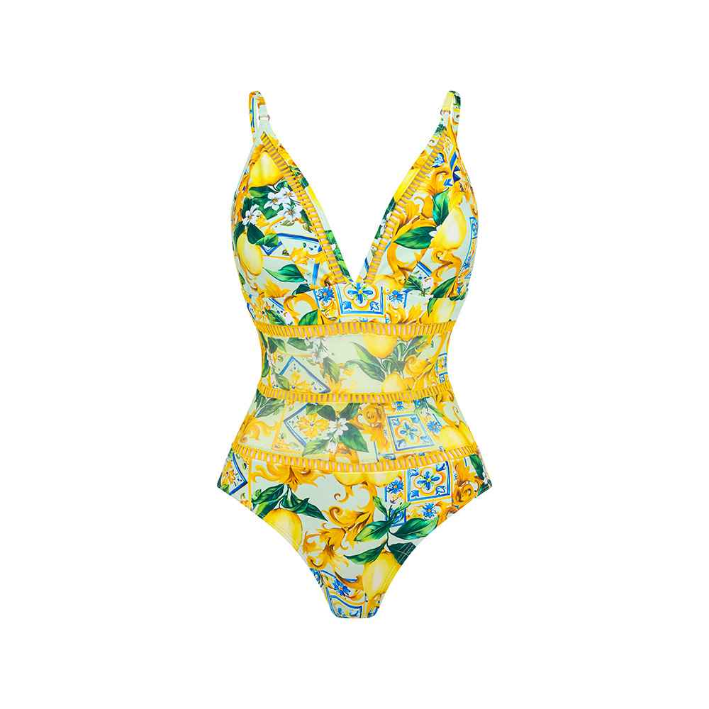 Backless Function Floral Pattern Women's Floral Printing Tankinis