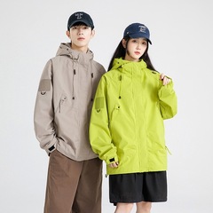生放送で爆発的な突撃服男女単層ジャケット屋外登山服多袋山系突撃服