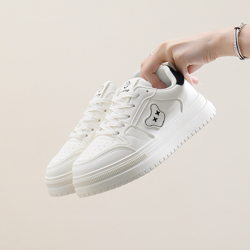 2024 autunno bianco nuova versione coreana ins studentessa altezza crescente suola spessa sport tavola scarpe casual tendenza_voghion.com