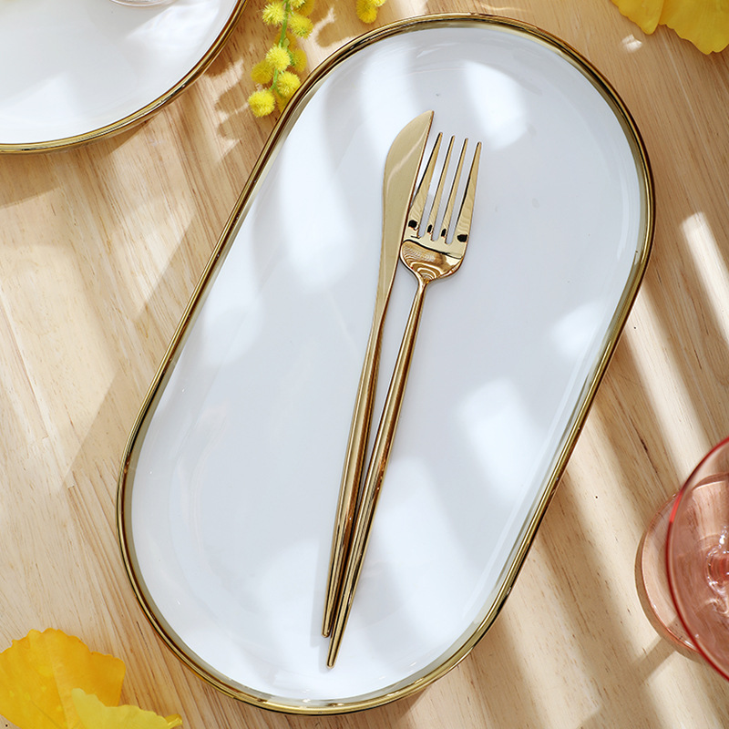 Juego de vajilla nórdica, plato de cerámica, plato de cerámica, plato de arroz para el hogar, plato de carne, juego de vajilla simple, plato de cerámica