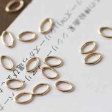 14k����ɫ�E�A�ε����_��Ȧ3*4mm�h�B�ӭhdiy�������Ȧ