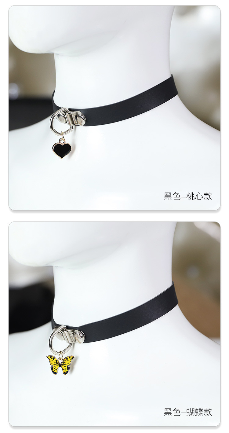 Jiuai Silicone Collar with Bell and Traction Chain for Adult Role Play — detail image 6