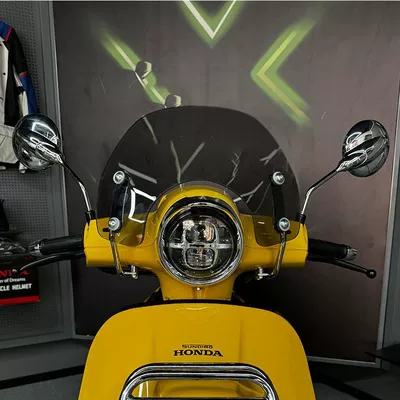 Motorcycle front windshield: 25 Ns150La Special Front - 25-models-brown-23cm-high-single-board-original-car-bracket-installation