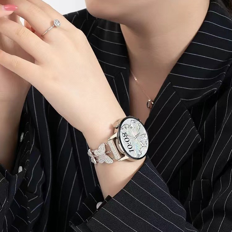 Huawei GT5/GT3 ウォッチ watch3 ストラップメタル gt2 ハイエンドバタフライチェーンレディースモデル在庫あり|undefined