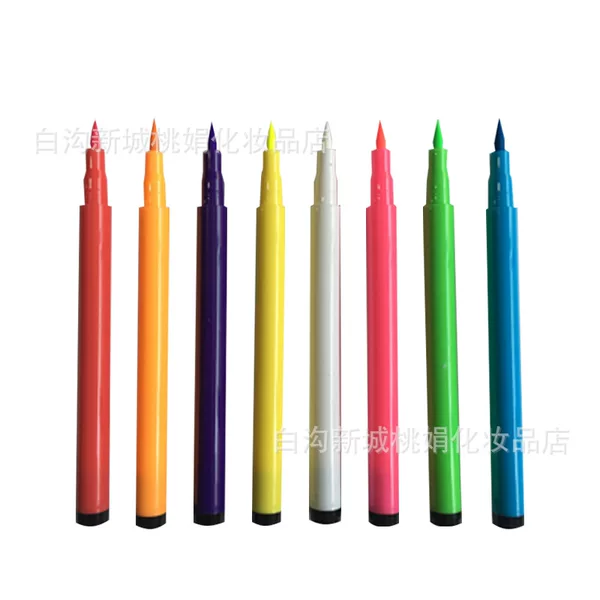 New Product: 8-Color Fluorescent Eyeliner and Body Painting Set, Long-Lasting and Smudge-Proof, Available for Wholesale