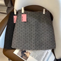 学院の風の甘いギャルの波の点の半身のスカートの女性の春秋の新型の高い腰の修身は体つきのa字がお尻の小さいスカートを包みます