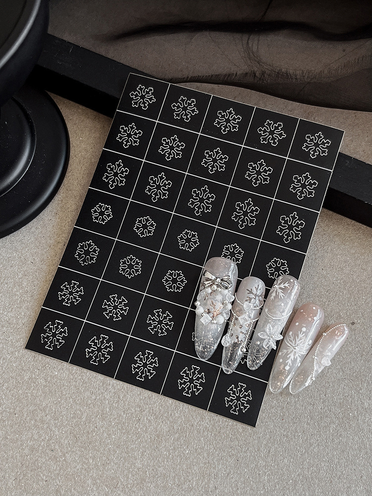 크리스마스 눈송이 중공 스티커 (YT-41)