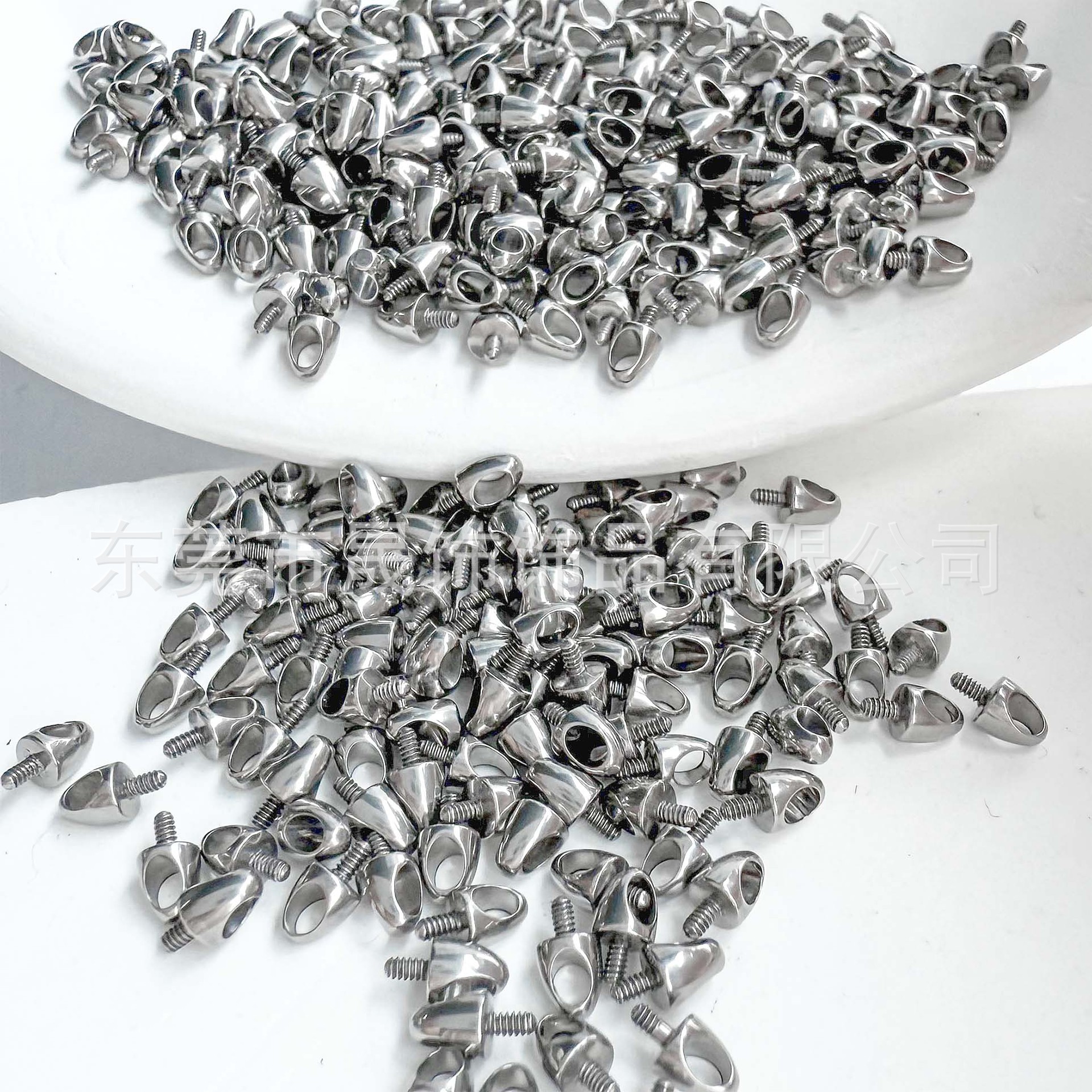 F136 Titanium 子弹头 Ear Stud Diy Pendant Accessories 外牙挂饰 Accessories G23 Implant Grade Titanium Piercing Jewelry Labret Stud
