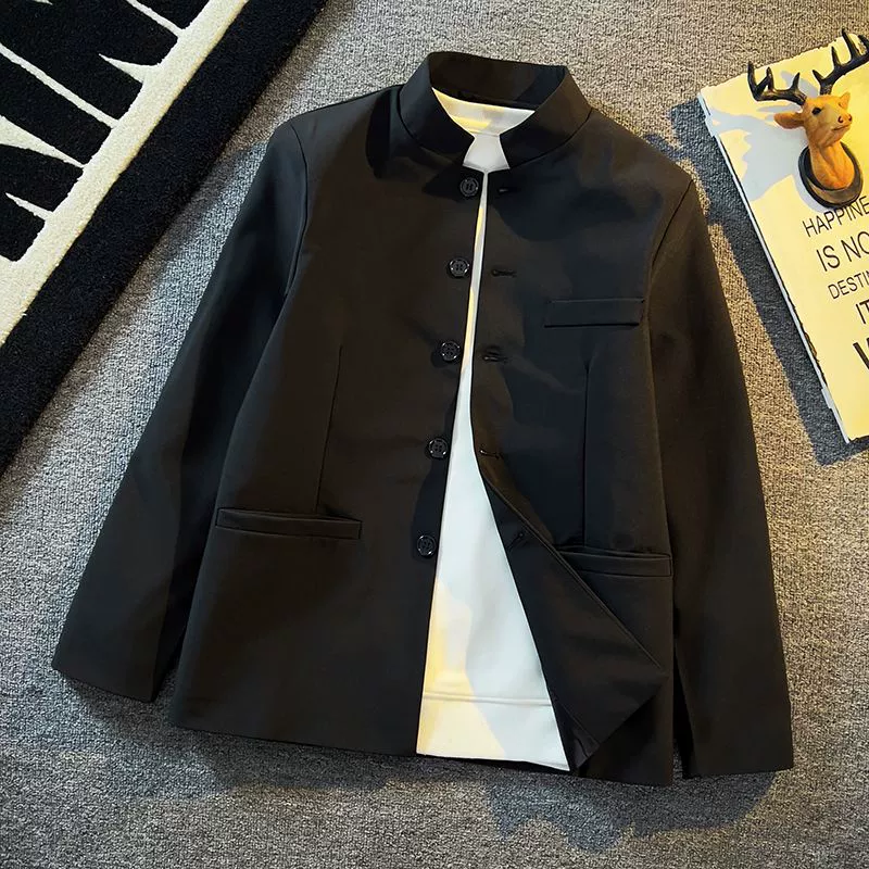 Продвинутый красивый красивый новый китайский костюм куртка Чжуншань мужская весна и осень Чжао Шанхэ с тем же повседневным воротником пиджак