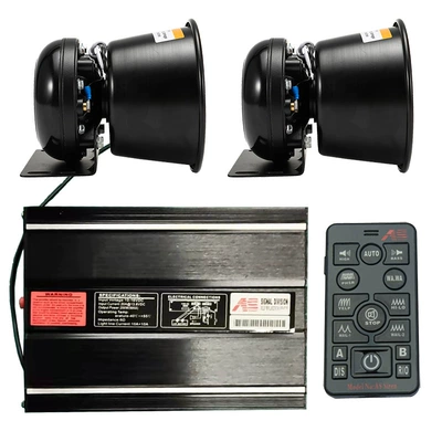 Wireless car siren horn Car horn/tweeter - as7200d-2-host-unit-round-speaker-set-12v