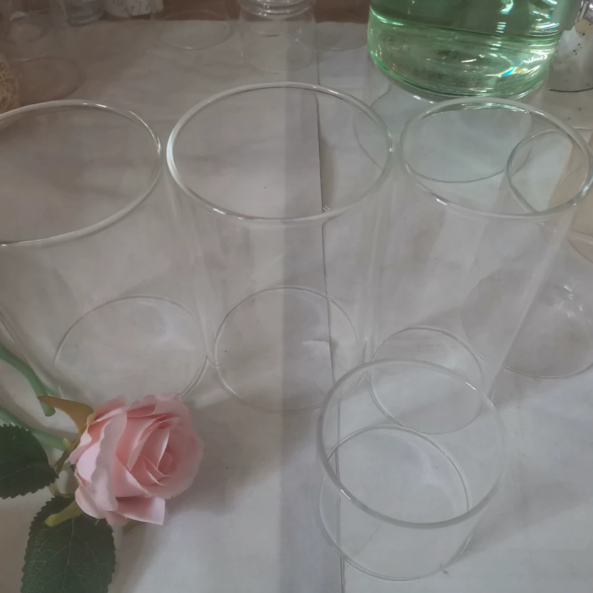 Electronic glass candle, LED lampshade, aromatherapy