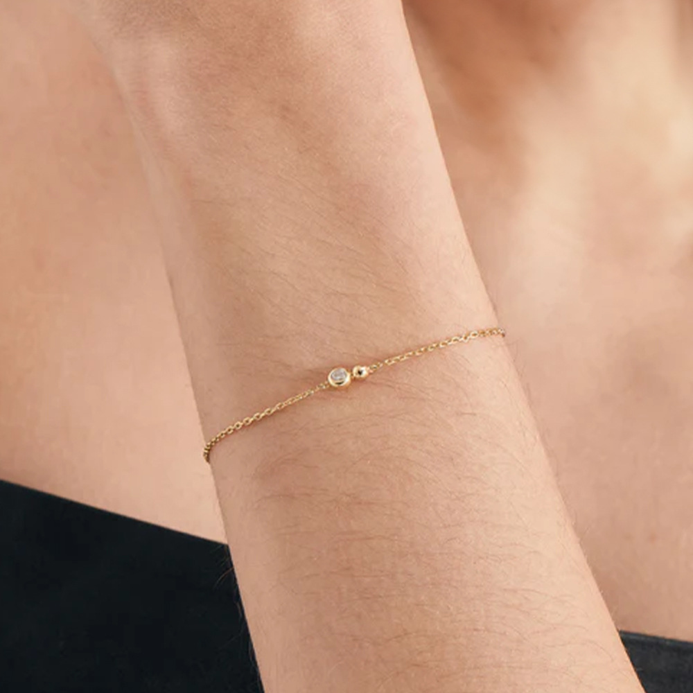 925 sterling silver Chain Material 925 Sterling Silver Bracelets Simple Style