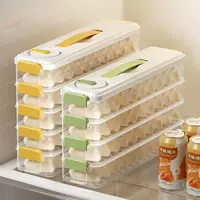 Коробка для пельменей, пищевой кухонный ящик для хранения в холодильнике, специальный ящик для заморозки, переупаковки и организации для экономии места.