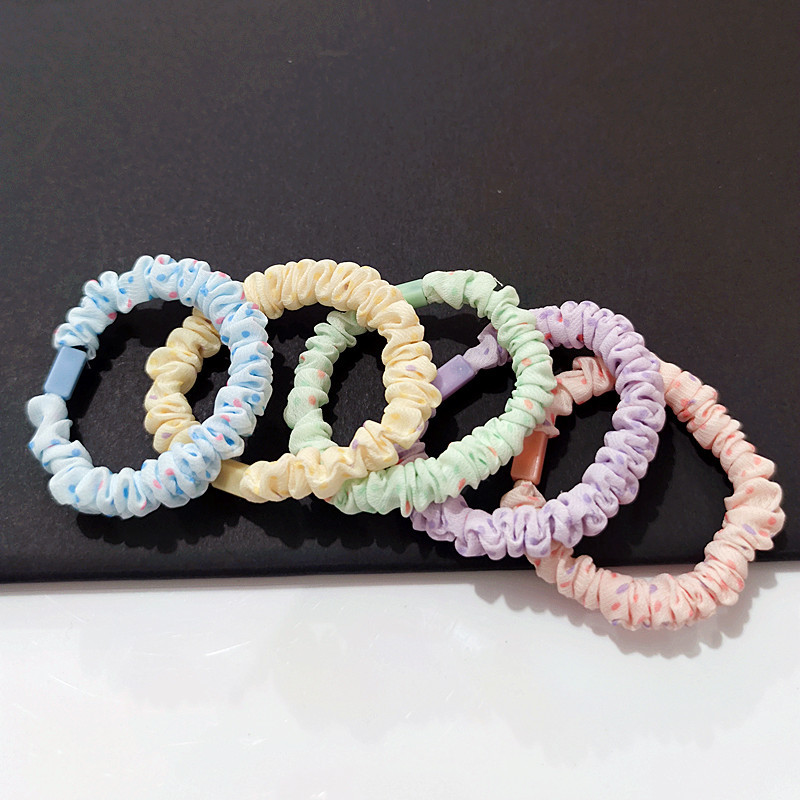 Polka dot diy small intestine hair ring