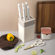 亚马逊热卖厨房多功能镀金套装厨师刀水果刀剪刀不锈钢刀具家用