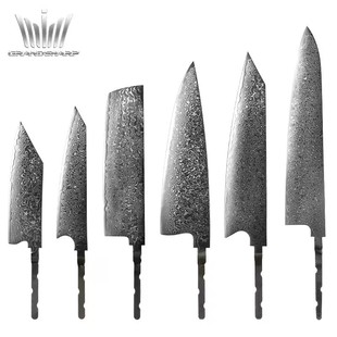 VG10 67-layer Damascus Chef Knife Blade Cutting Tool diy Semi-finished Blade Accessories Cross Border