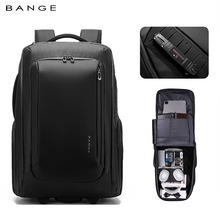 BANGE新款拉杆背包多功能大容量商务通勤双肩包旅行出差男士背包