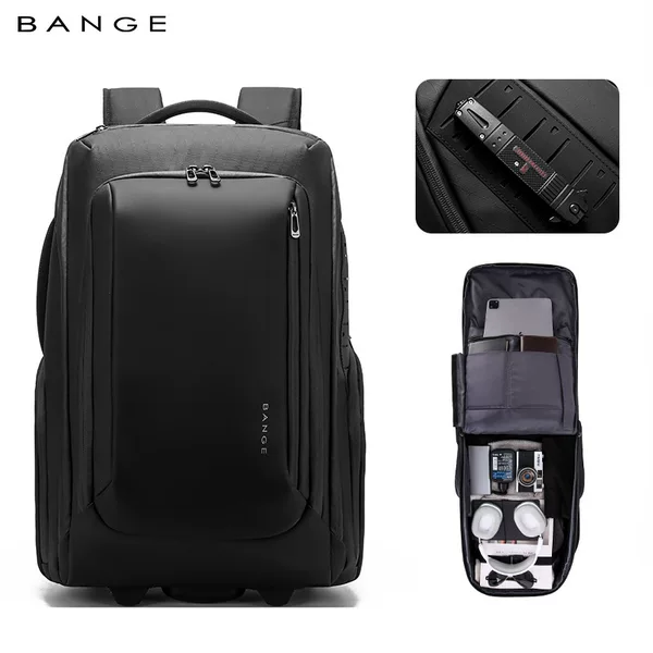 Bange New Trolley Backpack Multi-Functional Large-Capacity Business Commuter Backpack Travel Business Trip Men's Backpack