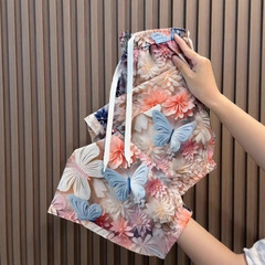 アイスシルク速乾性ハーレムパンツ女性の夏薄い緩い大きいサイズファットmmカジュアル9点クールスポーツパンツ