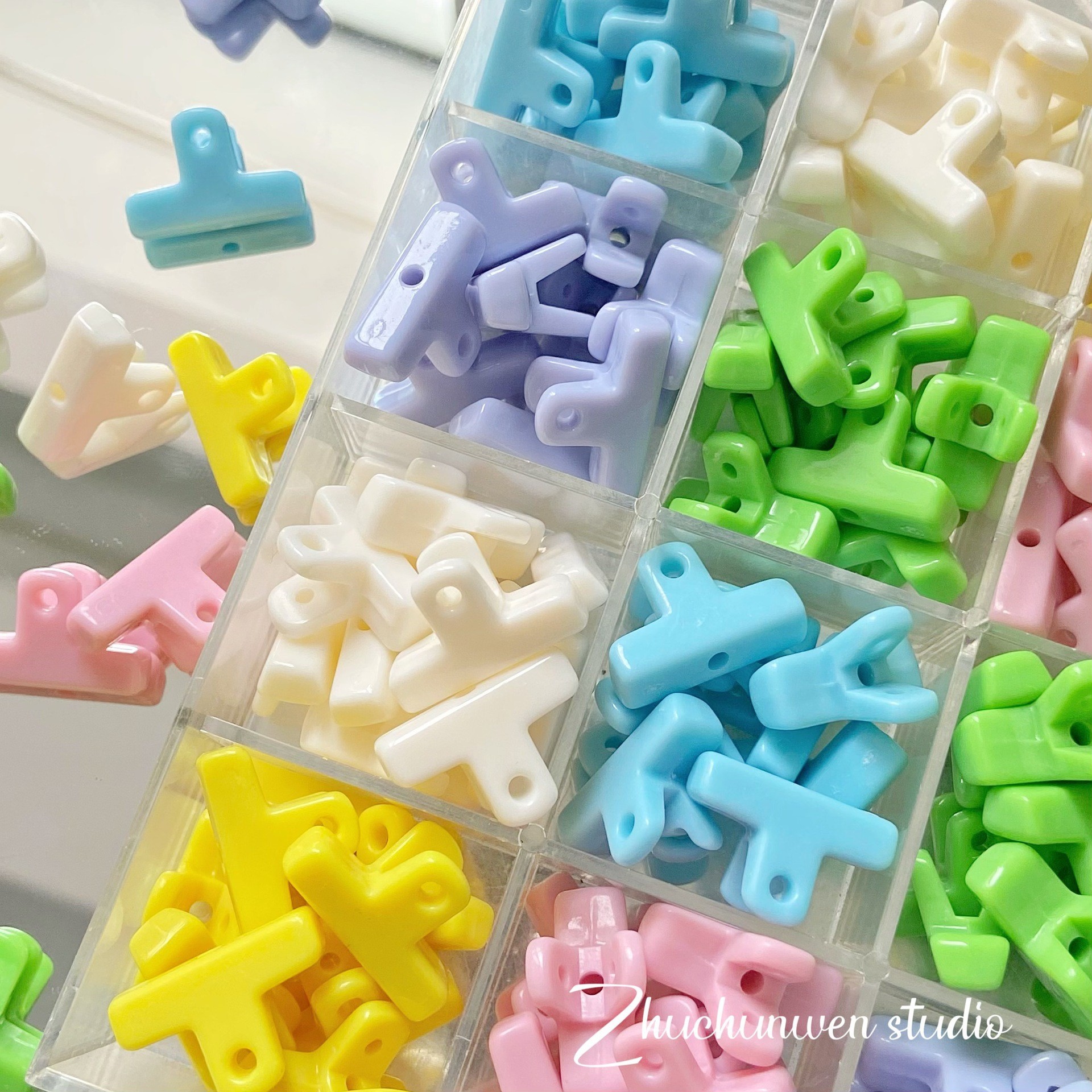 Coloridos cuentas de alta saturación serie de cuerdas de teléfono móvil DIY joyas de cadena en joyas hechas a mano accesorios de cuentas sueltas