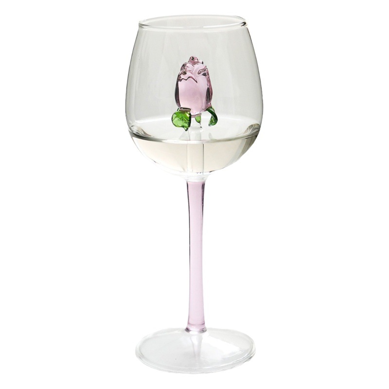 Rosa creativo copa de vino sala de estar copa de cristal copa de champán rosa