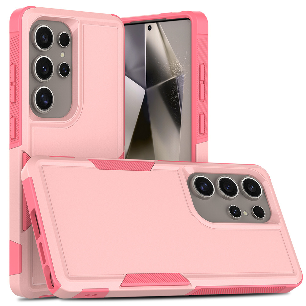 Aplicación transfronteriza Samsung S25Ultra zarpe Funda protectora dos en uno TPU PC Funda para teléfono móvil esmerilada a prueba de caídas de doble capa