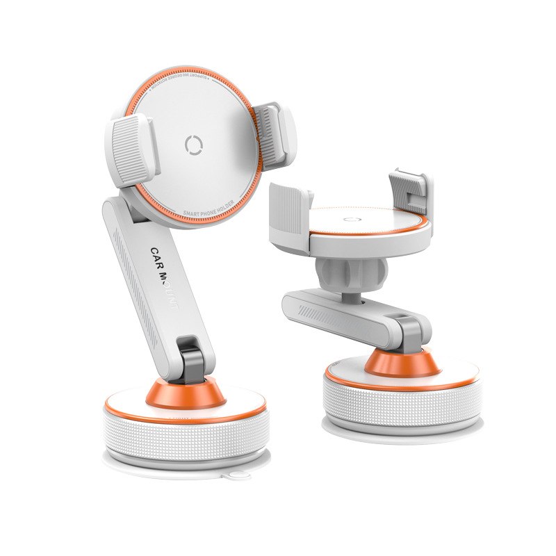 Soporte de teléfono móvil montado en automóvil Consola central Soporte de fijación de teléfono móvil Nano aspirador de vacío 360 grados marco de navegación de teléfono móvil giratorio