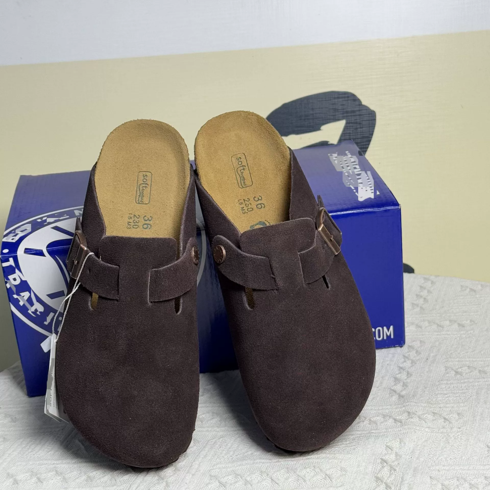 БК тапочки женские Баотоу рыбалка Birkenstock обувь Birkenstock полуподкладки из натуральной кожи пробка японская толстая подошва полуподкладки для мужчин и женщин