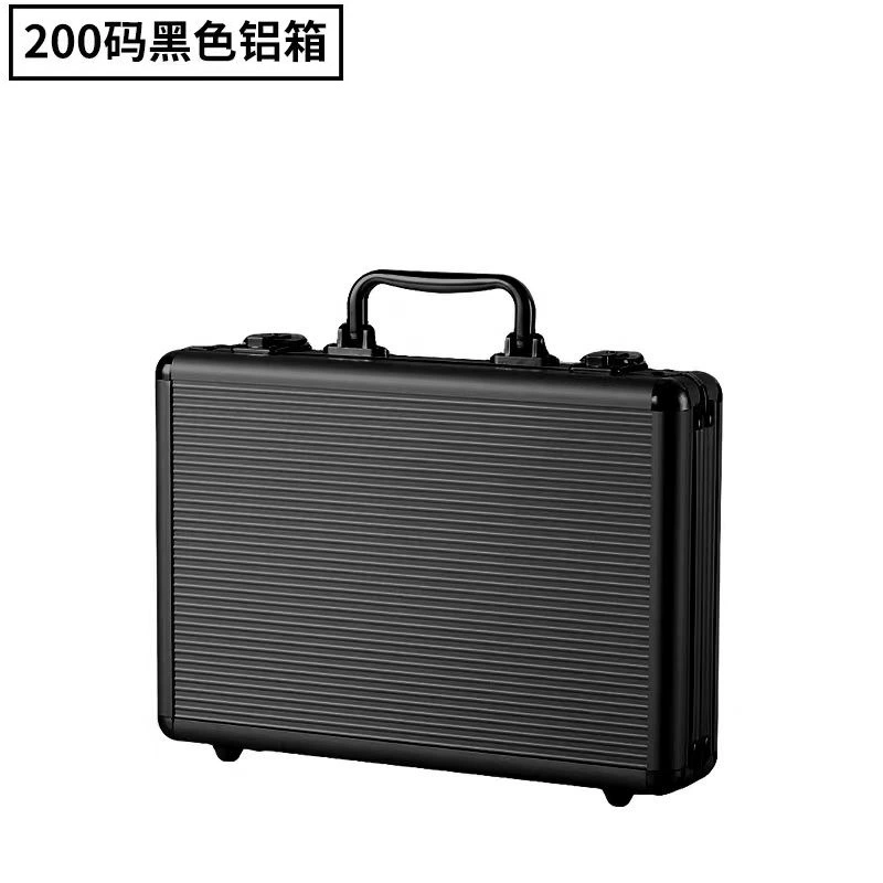 Оптовая продажа черный 200 ярдов алюминиевый сплав фишки большой линии портативный ковщик портативный шахматный ящик для хранения карт