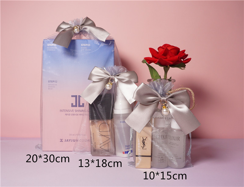 Simple Style Bow Knot Organza Daily Festival Gift Bags Gift Wrapping Supplies display picture 1