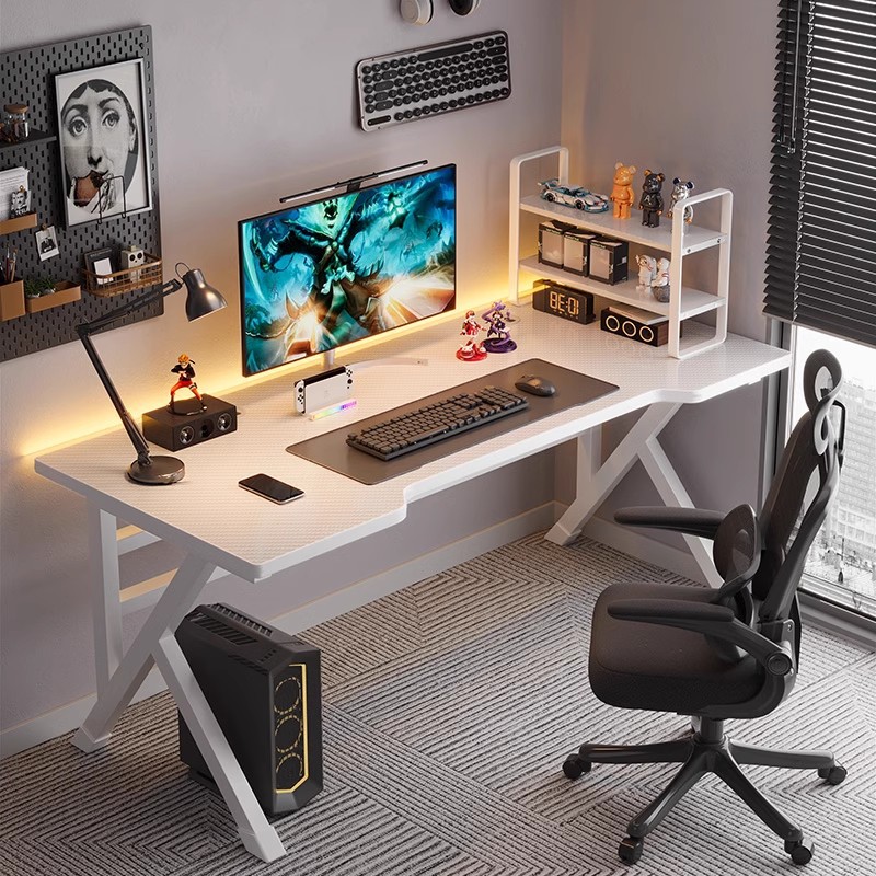 Mesa de computadora de escritorio mesa e-deportes domésticos sillas dormitorio simple mesa