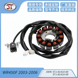 Motosiklet maqneto stator bobini WR450F 2003-2006 5TJ-81410 WR 450F