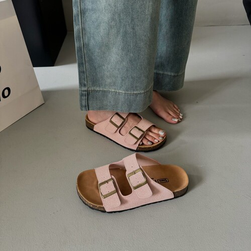 Thick sole Birken one-word slippers for women, 2026 new summer matching skirt, all-matching lightweight non-slip beach sandals