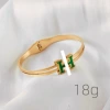 H gold color glue green