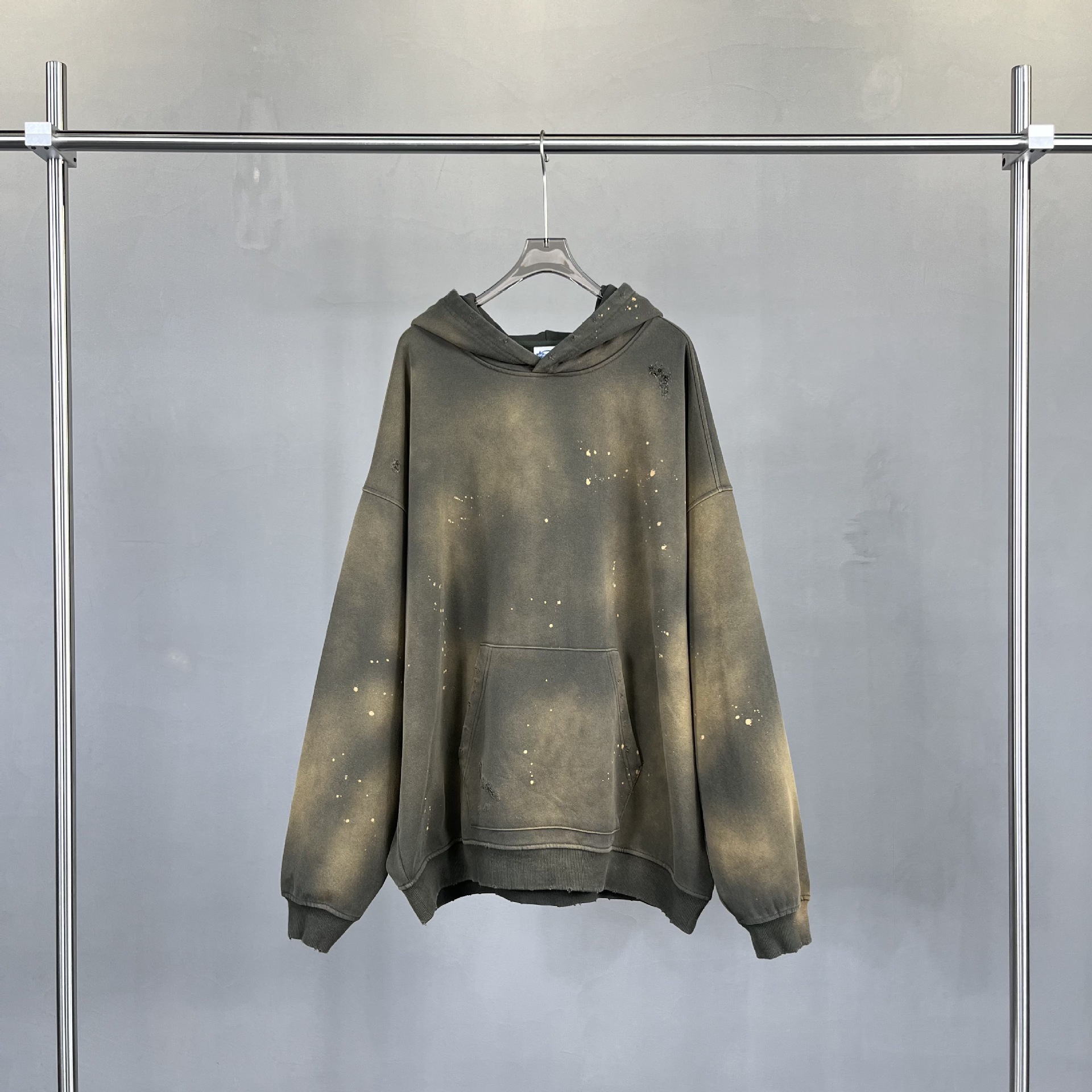 Vintage Gradient Kapuzenjacke Für Herren Im Distressed Street Style_voghion.com