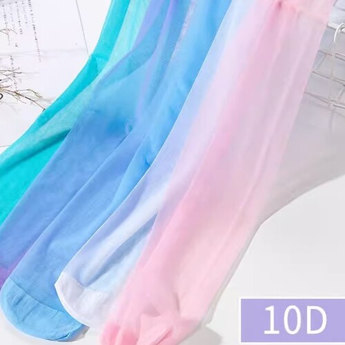 Summer explosion candy color silk stockings, sexy dopamine color matching tights for women, colorful stockings, sheer beauty skin socks, mint green