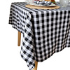 Tablecloth factory supply American retro minimalist products cotton color weaving lattice desktop desktop napkin napkin