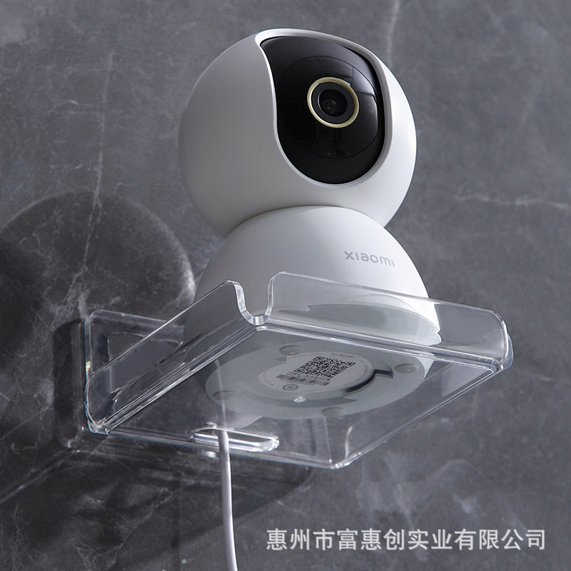 Estante de enrutador Soporte de almacenamiento sin perforaciones de pared Cámara de pared Soporte de monitoreo de sala de estar de pared