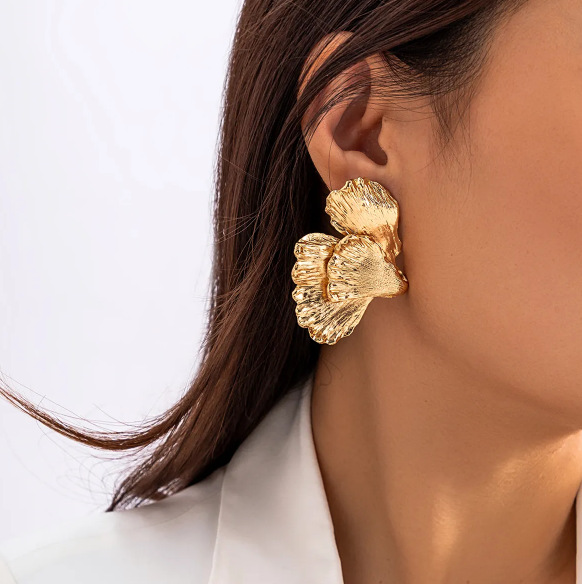 Gingko Biloba earrings silver