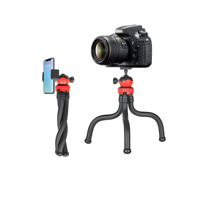 八爪鱼三脚架抖音快手直播手机自章鱼支架单反相机摄影落地三角架