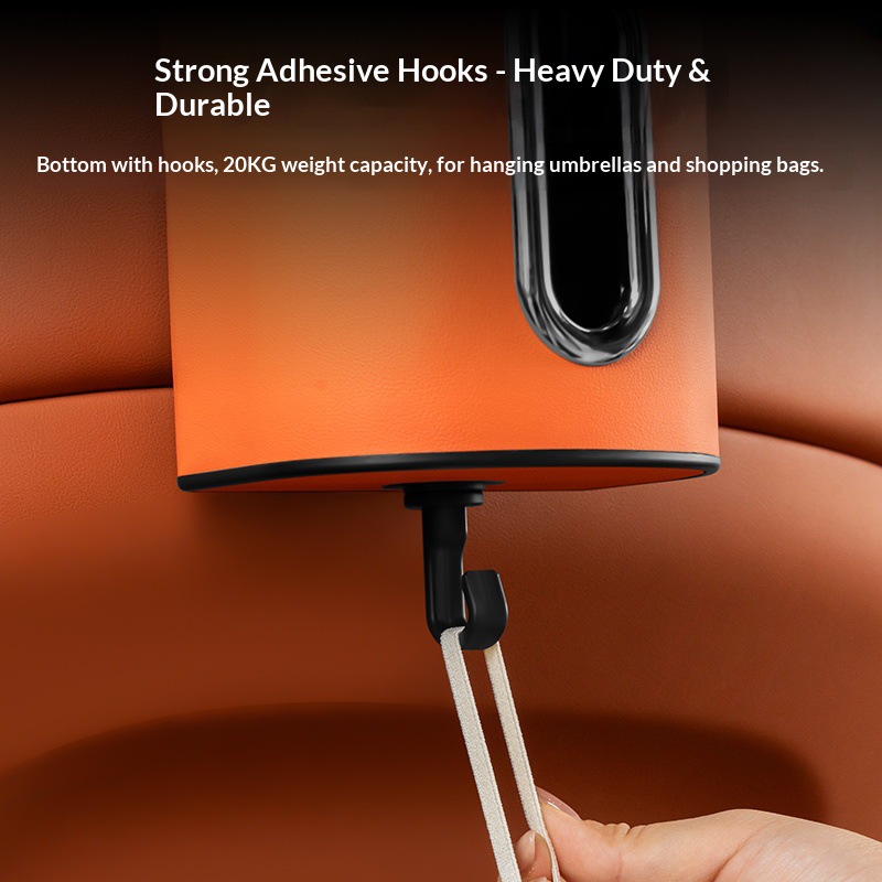 Cross-Border Hot-Selling Car Door Seat Back Multifunctional Tissue Box Trash Can Car Storage Seat Storage Box