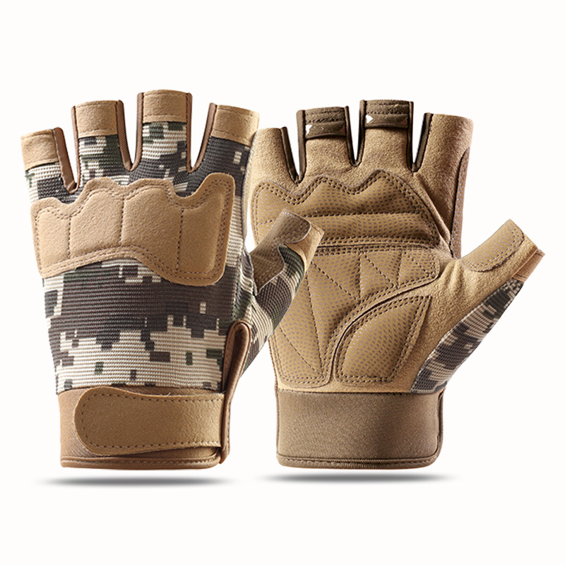 Tactical Half-finger Gloves Men, Suitable Outdoor Sports, Spring And Summer Cycling, Non-slip, Training, Fitness,_desvips.com
