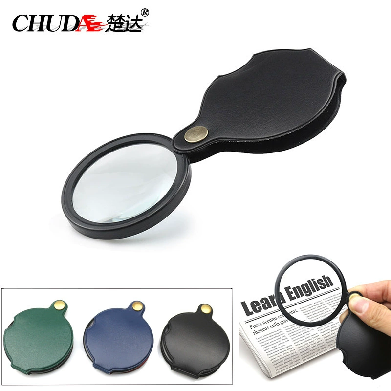 Chuda утолщенная линза кобура шоу подарок Карманная Лупа 72 мм портативная Ювелирная Лупа