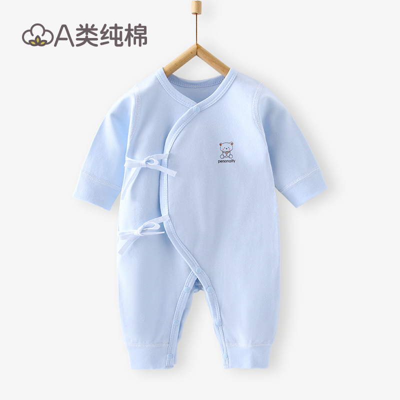 Ropa de bebé de algodón de clase A Ropa de bebé Anyang Ropa para niños Traje de rastreo Meneses pequeños Traje de otoño para bebés y niños pequeños Traje de una pieza