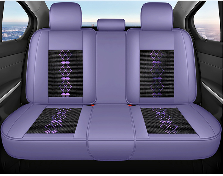 26-Year New Model Leather Ice Silk One-Piece Universal Car Seat Cushion for All Seasons, Summer Cushion, Physical Product Export to Amazon
