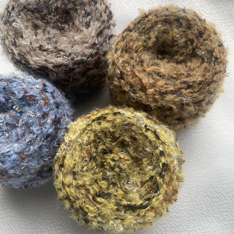 Feather Loop Yarn Color DIY Women's Home Clothes Carpet Scarf Hat Gloves Fluffy Soft Lightweight Material Line Feather Loop Yarn Color DIY Women's Home Clothes Carpet Scarf Hat Gloves Fluffy Soft Lightweight Material Line