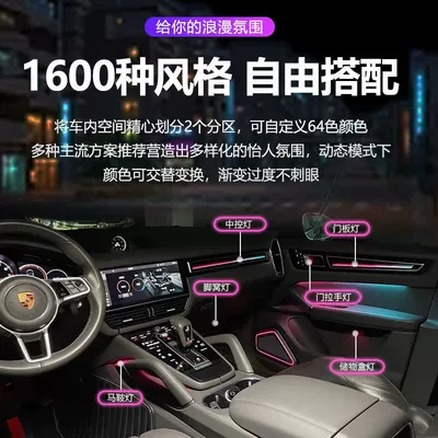 Car atmosphere light is Panel (Dashboard) işıqlandırması