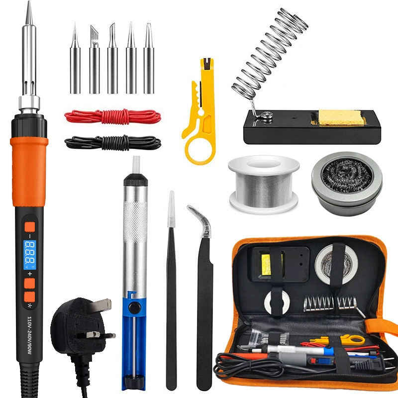 Tools set, 90W, with LED display, 80W