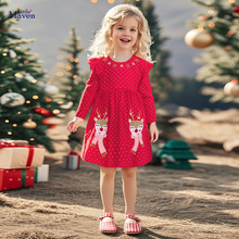 Little maven跨境外贸童裙一件代发 秋季卡通女童连衣裙 可爱童裙